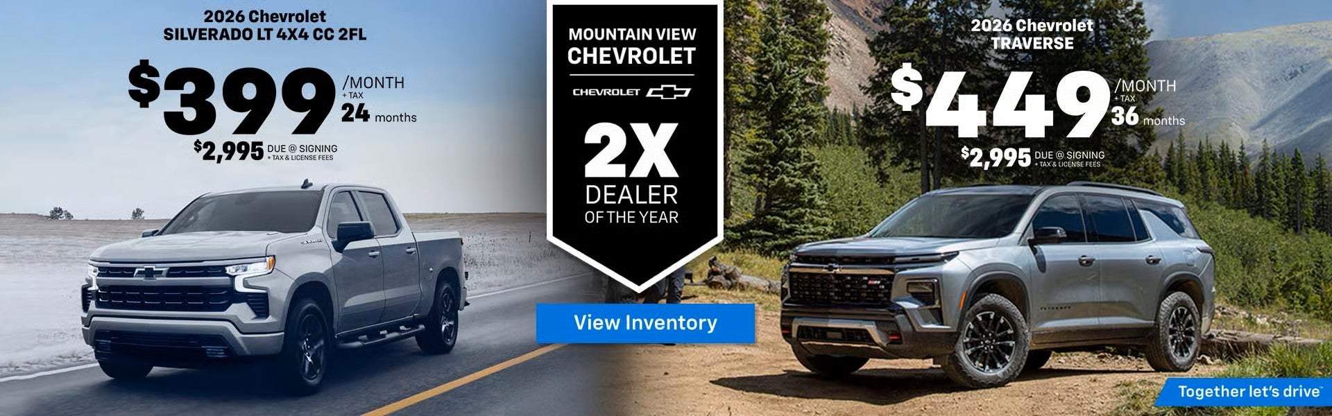 2026 Silverado & Traverse Lease Offers