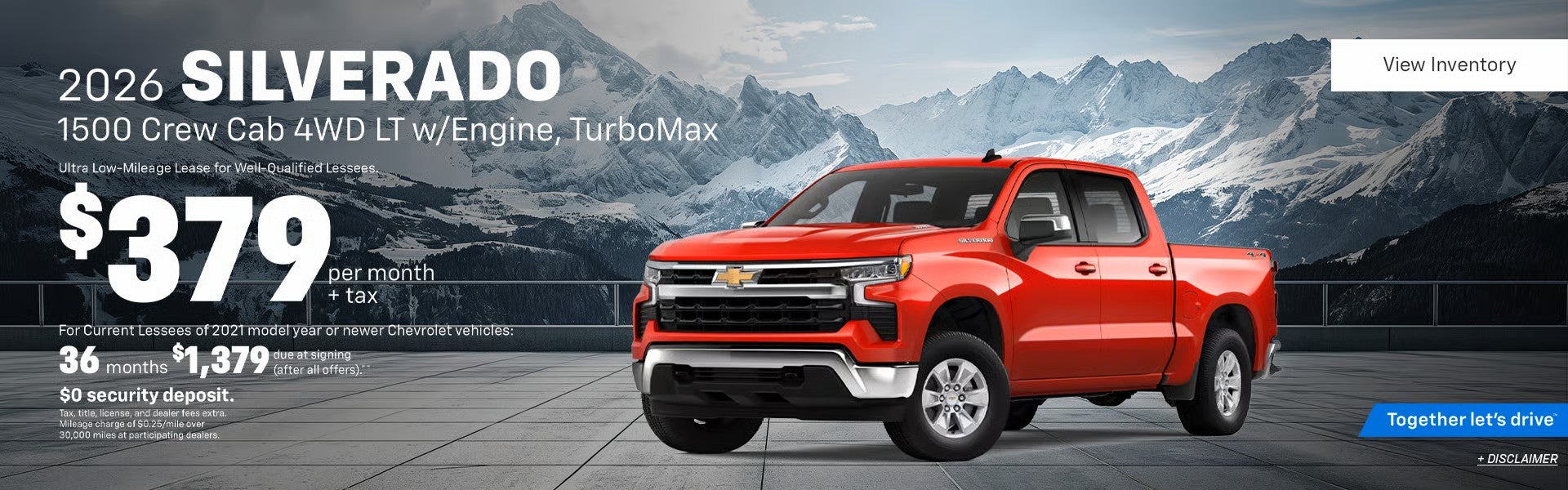 2026 Silverado Lease Offer